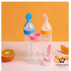Baby Feeding Bottle Spoon With Container Baby Food Feeder