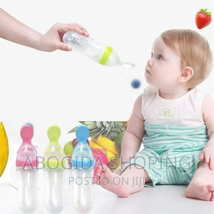 Baby Feeding Bottle Spoon With Container Baby Food Feeder