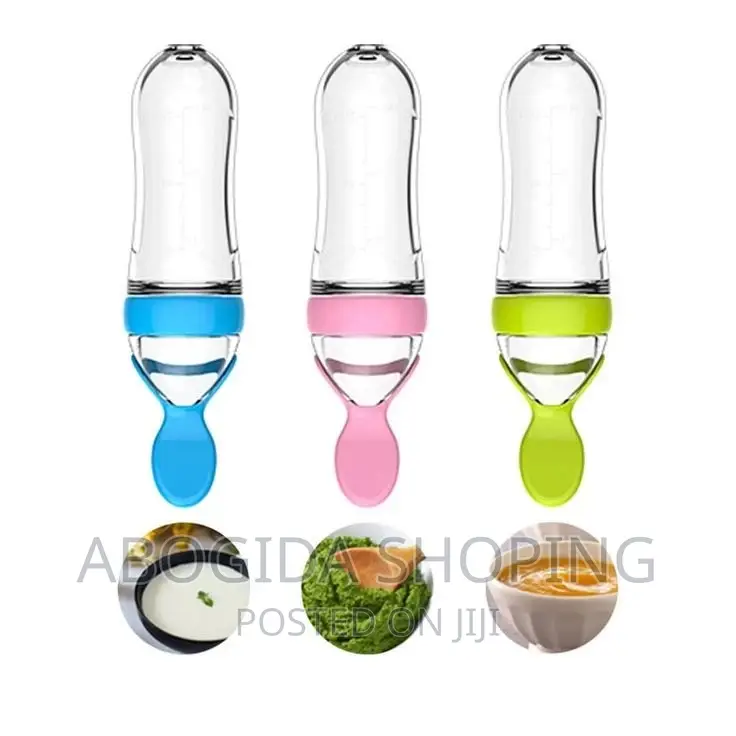 Baby Feeding Bottle Spoon With Container Baby Food Feeder
