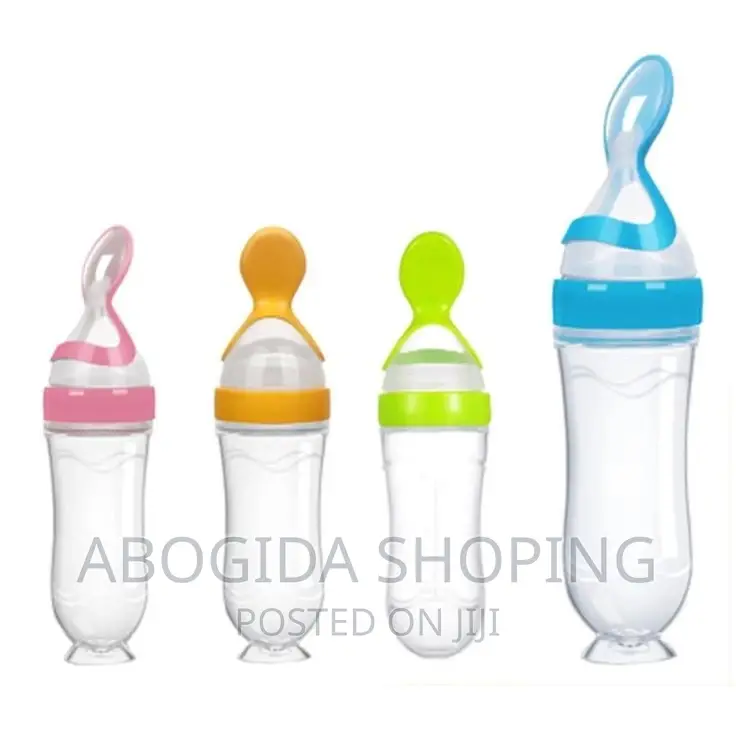 Baby Feeding Bottle Spoon With Container Baby Food Feeder
