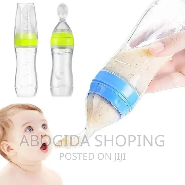 Baby Feeding Bottle Spoon With Container Baby Food Feeder