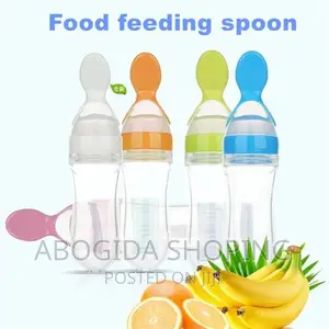 Baby Feeding Bottle Spoon With Container Baby Food Feeder