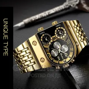 Photo - Oulm 9315 Multi Time Zone Large Dial Quartz Watch