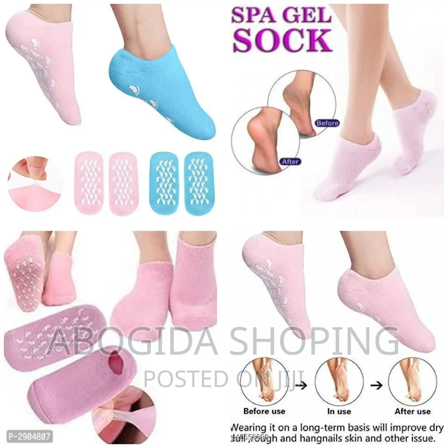 Soft Moisturizing Gel Socks Foot Care/ With Free Delivery