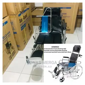 Medequip Healthcare Chrome Plated Recliner Wheelchair