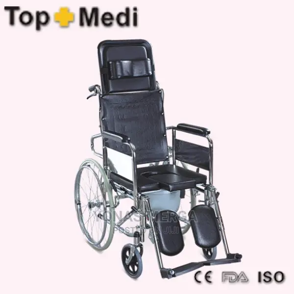 Commode Reclining Wheelchair Is A Dual Purpose Wheelchair