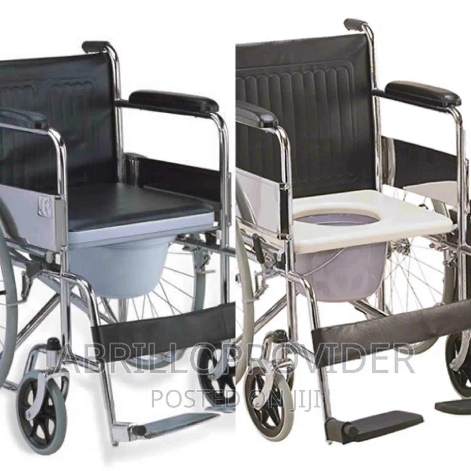 Commode Wheelchair With Almunium Wheelchair