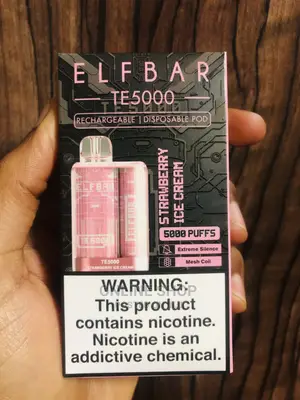 Photo - Elfbar Strawberry Ice Cream Flavor Vape