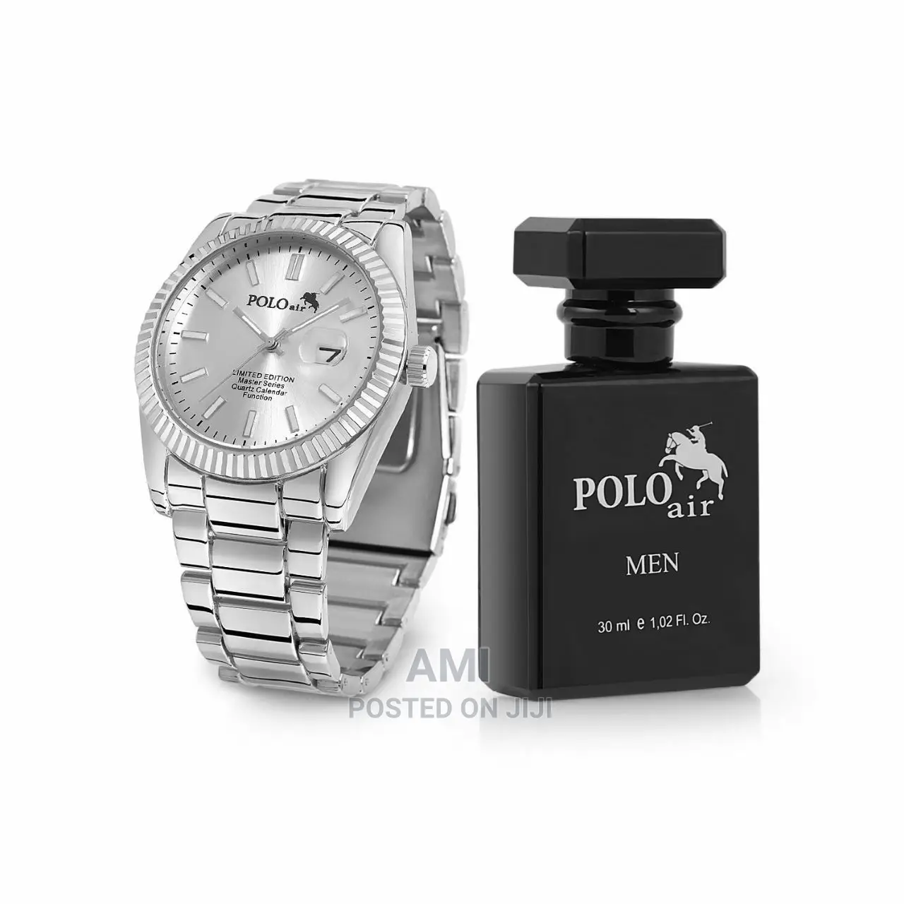 POLO AIR Men's Wristwatch and Perfume Set Combine in Giftbox