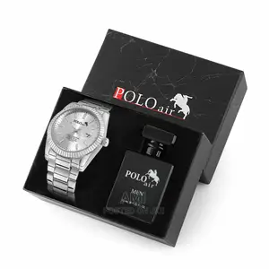 Photo - POLO AIR Men's Wristwatch and Perfume Set Combine in Giftbox