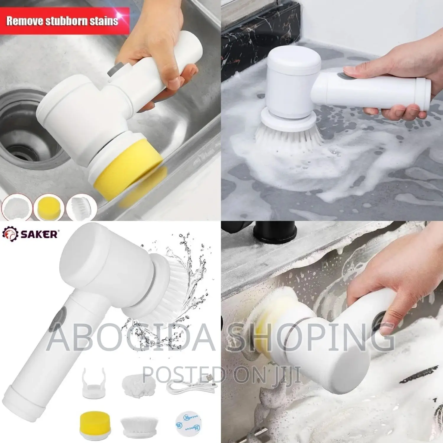 5 In 1 Electric Magic Cleaning Brush የእቃ ማጠቢያ ብሩሽ