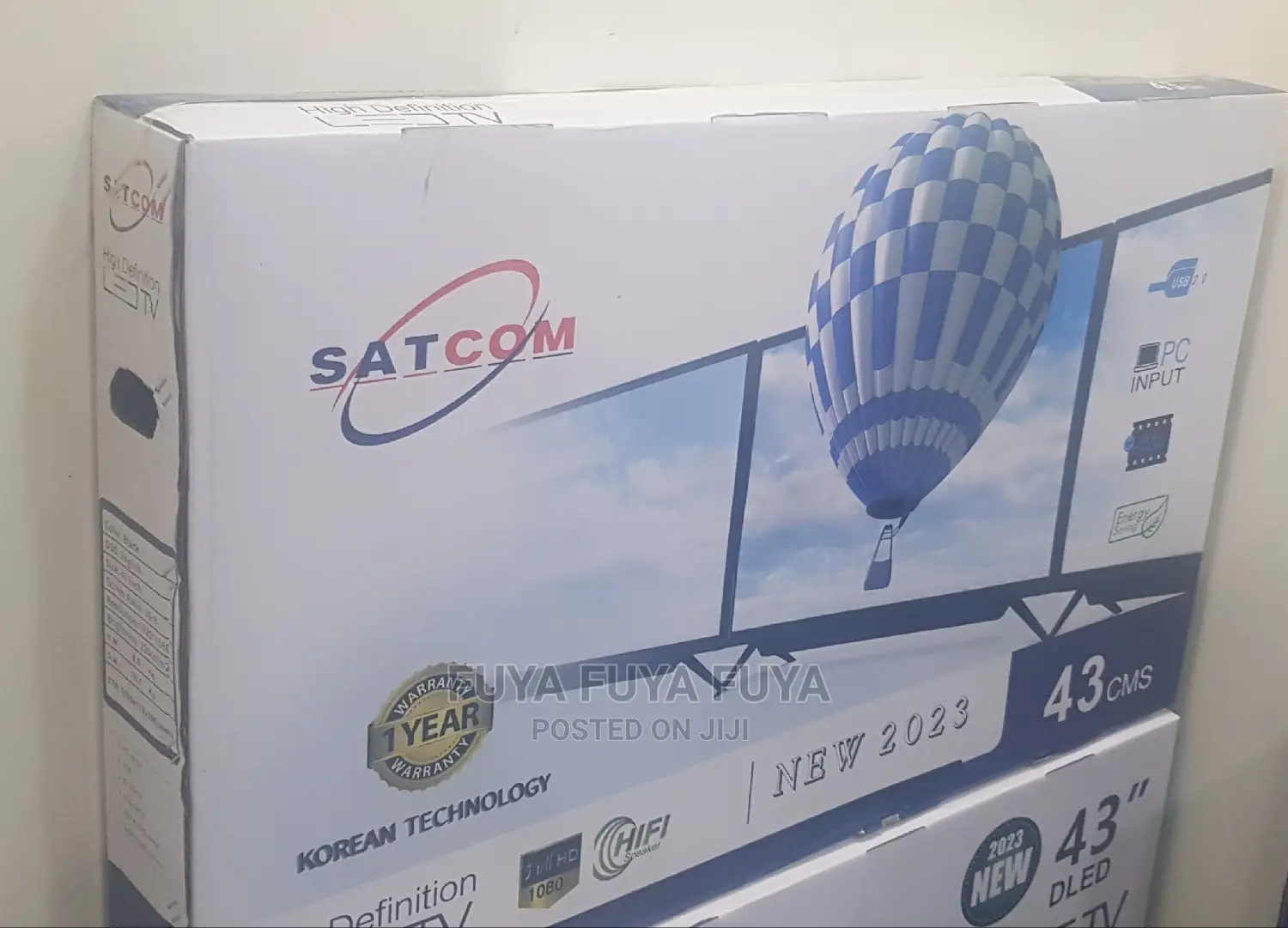 SATCOM 43 Inchi Double Glass Smart 2023 Tv