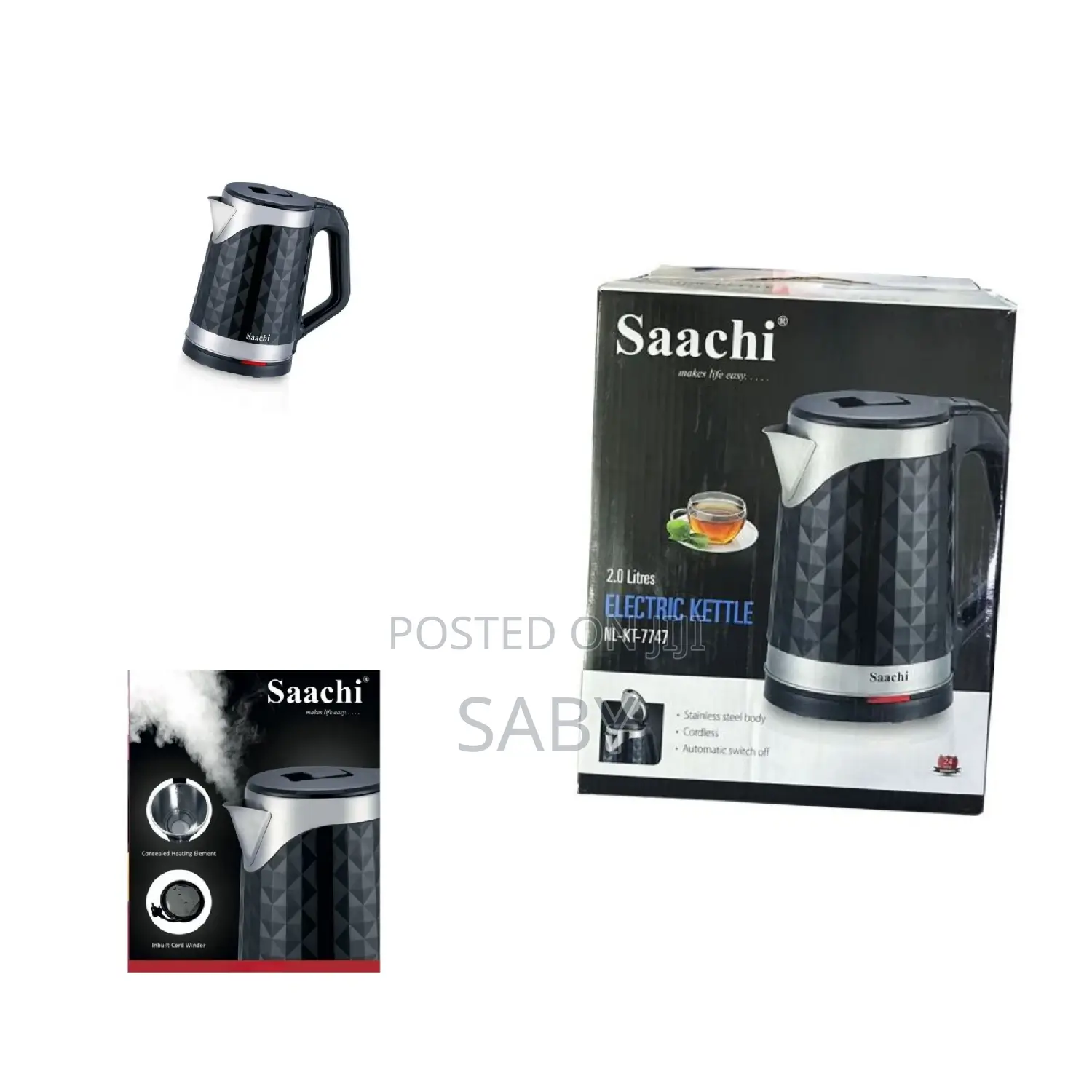 Saachi Electric Kettle ሳቺ ውሃ ማፍያ