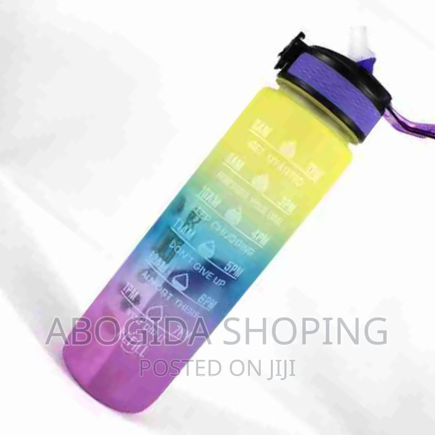 Motivational Water Bottle With Time Marker  Free Delivery