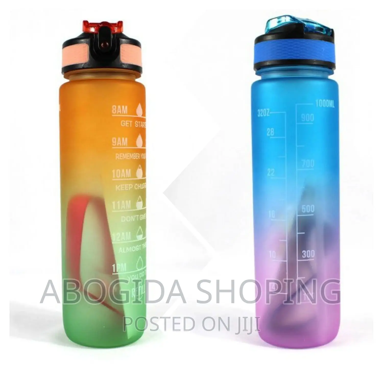 Motivational Water Bottle With Time Marker  Free Delivery