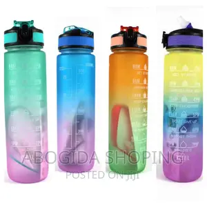 Motivational Water Bottle With Time Marker  Free Delivery