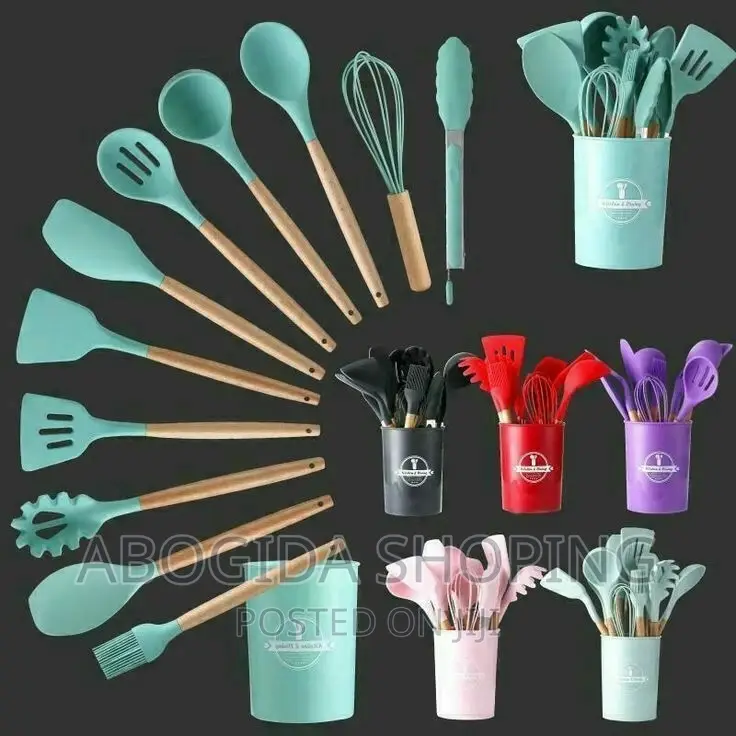 12pcs Silicone Kitchen Set With Free Delivery