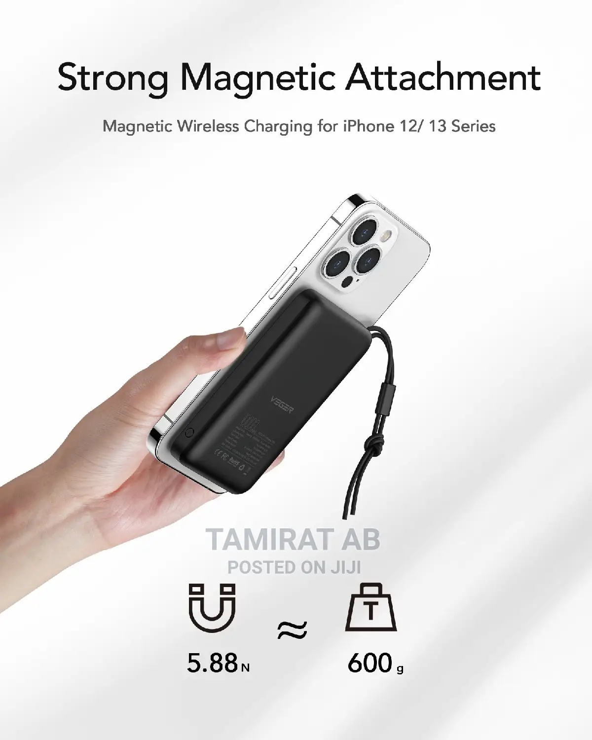Veger Magon Magnetic Charging Wireless Powerbank 10000mah