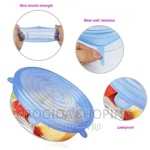 Super Stretch Silicon Lids ( 6 Pack ) With Free Delivery
