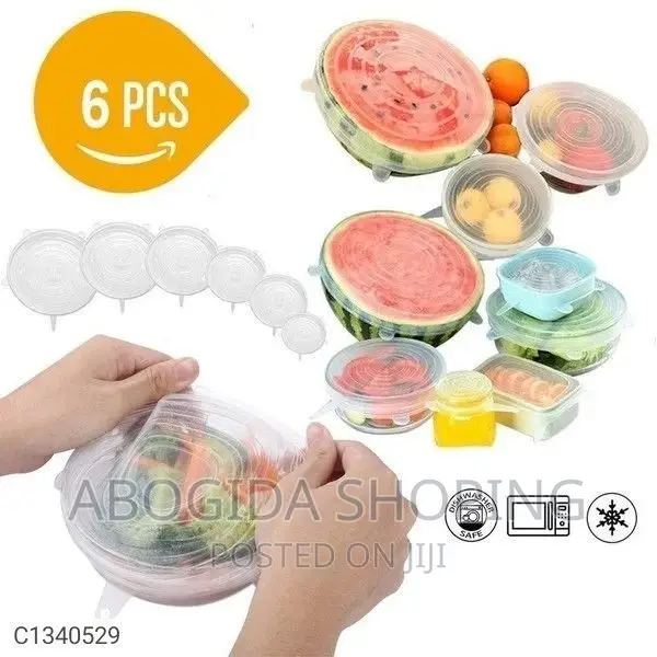 Super Stretch Silicon Lids ( 6 Pack ) With Free Delivery