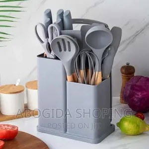 19pcs Silicone Kitchen Utensil Set  With Free Delivery