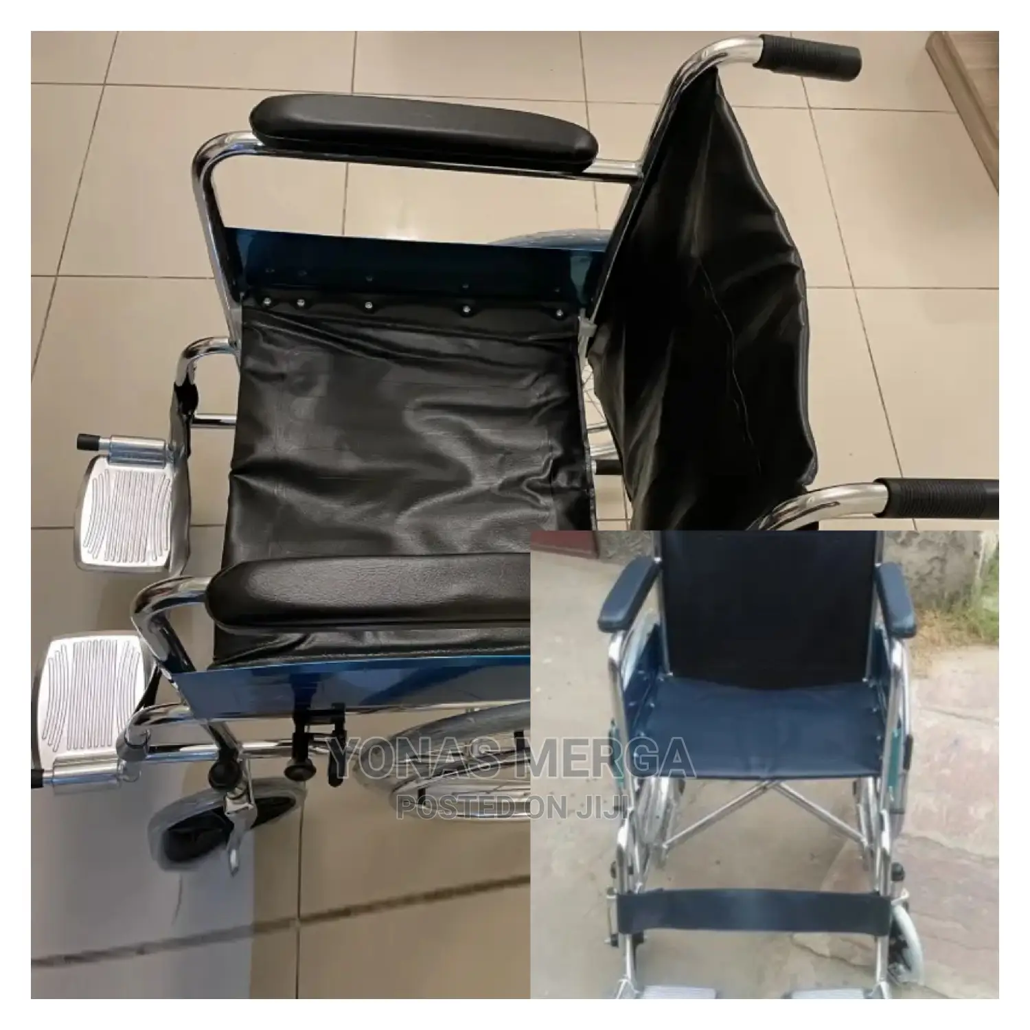 Chrome Manual Folding Wheelchair, Weight Capacity: 150 Kg