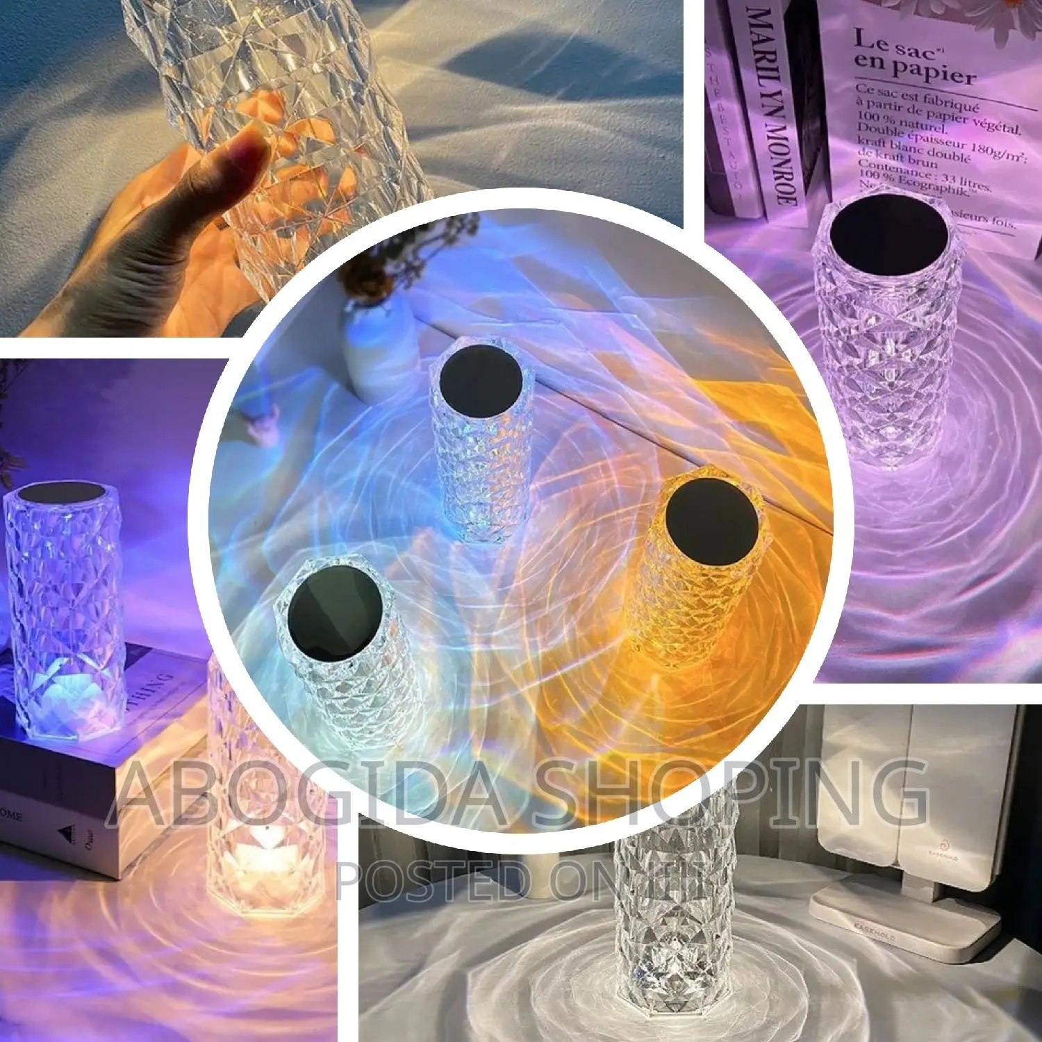 LED Crystal Table Lamp