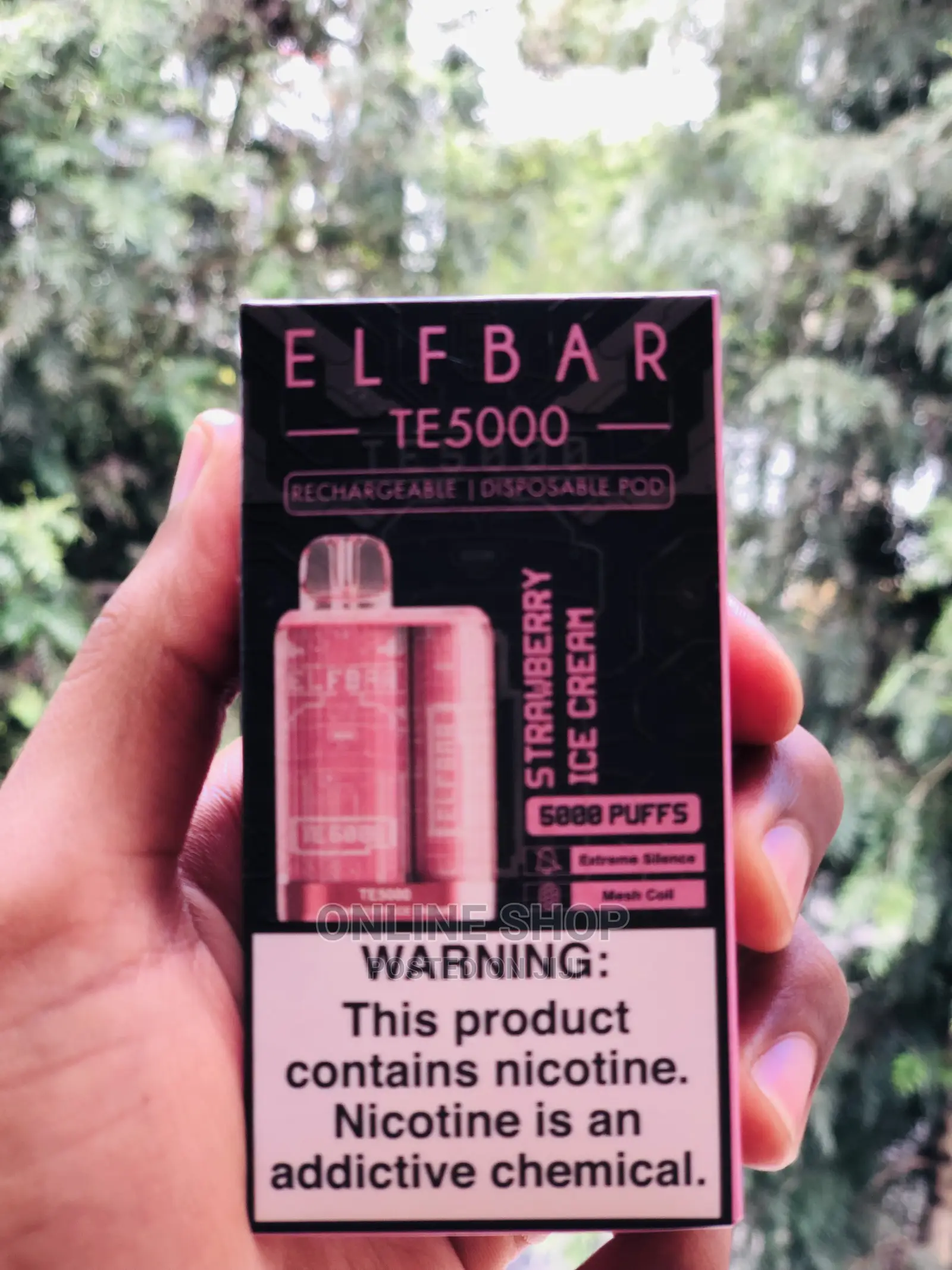 Elfbar Strawberry Ice Cream Vape