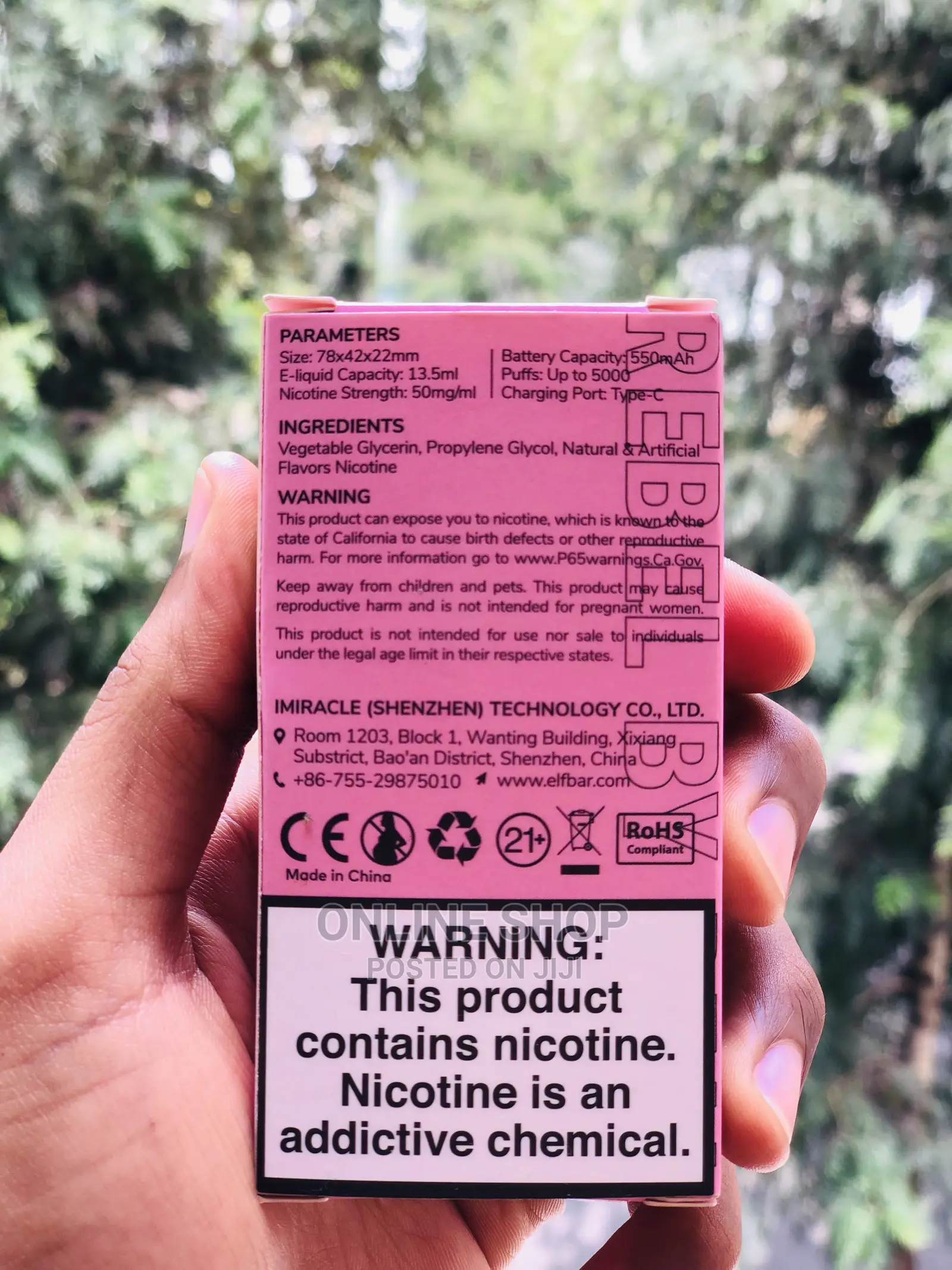 Elfbar Strawberry Ice Cream Vape