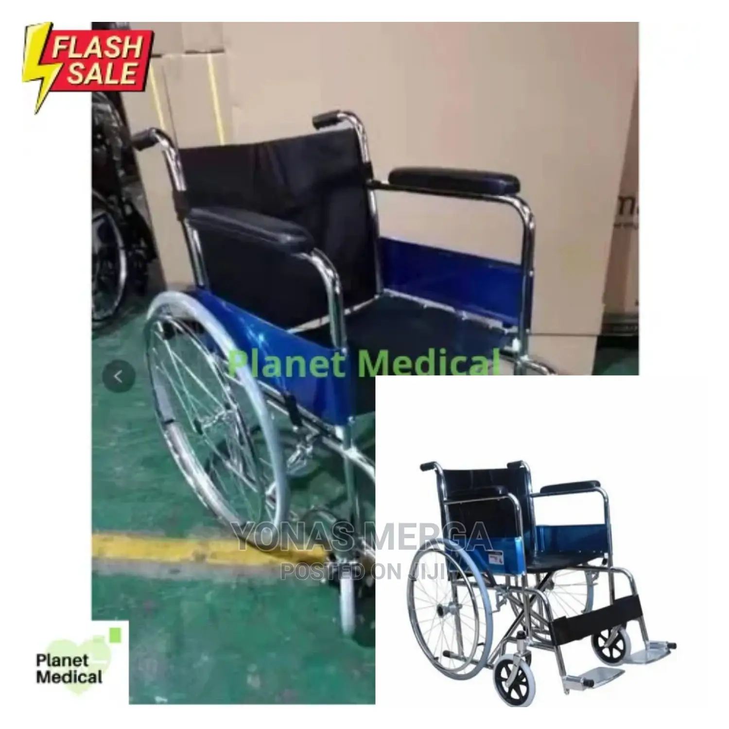 Wheelchair Comes With Durable Steel Frame
