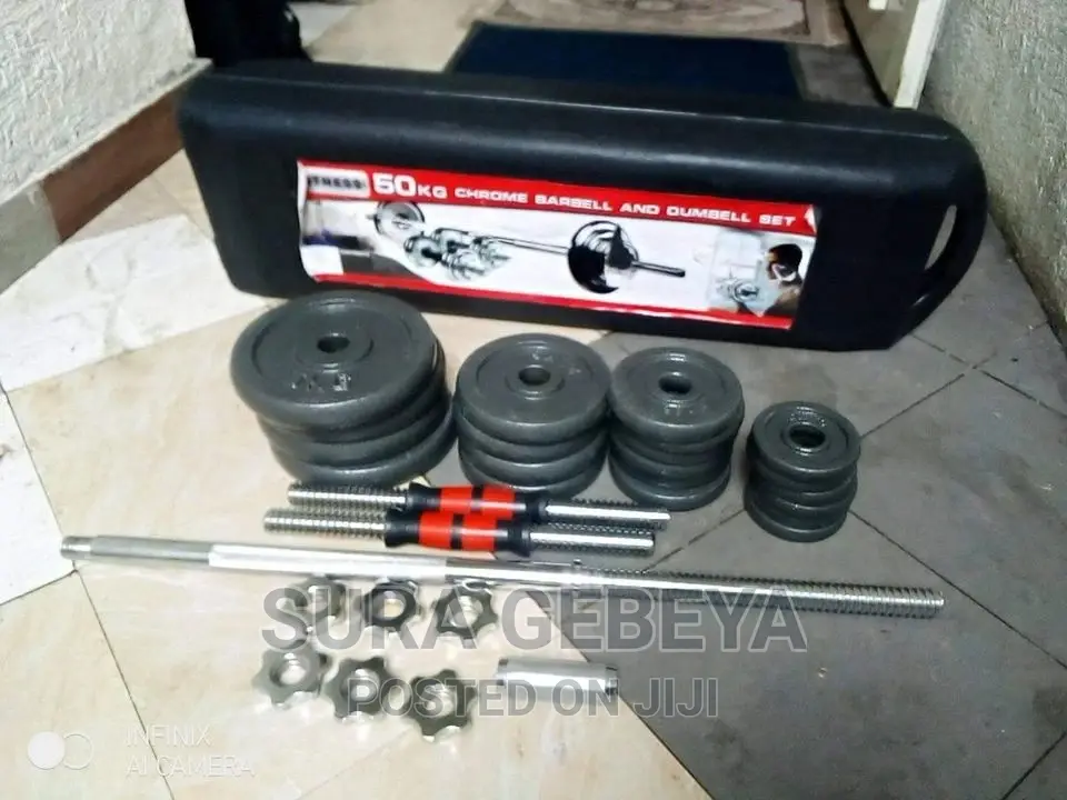 Dumbbell and Barbell ጤናዎን ይጠብቁአ.አ ያሉበት ቦታ በነፃ እናደርሳለን