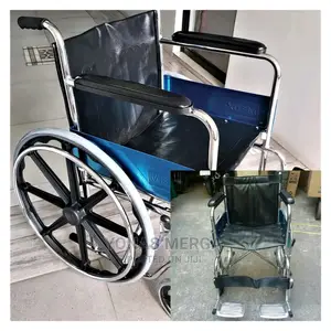 Double Rexine Spoke Wheel Chair Foldable