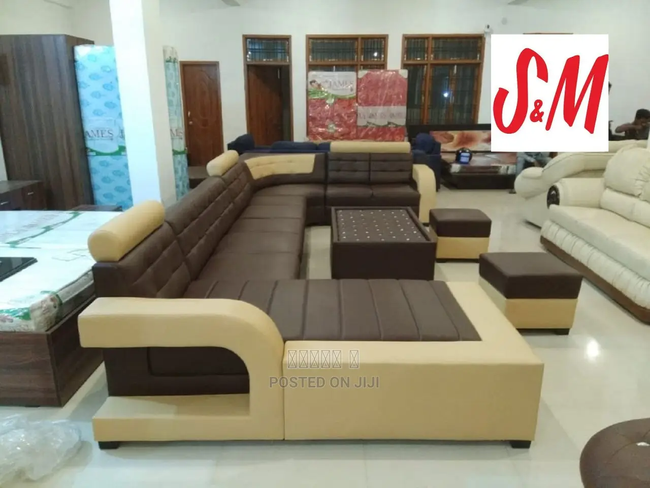 U Shaped Sofa With Table