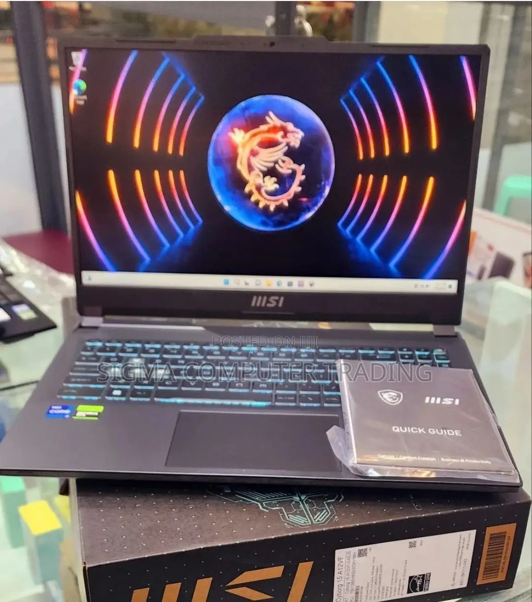 New Laptop MSI MSI Sword 15 8GB Intel Core I7 SSD 1T