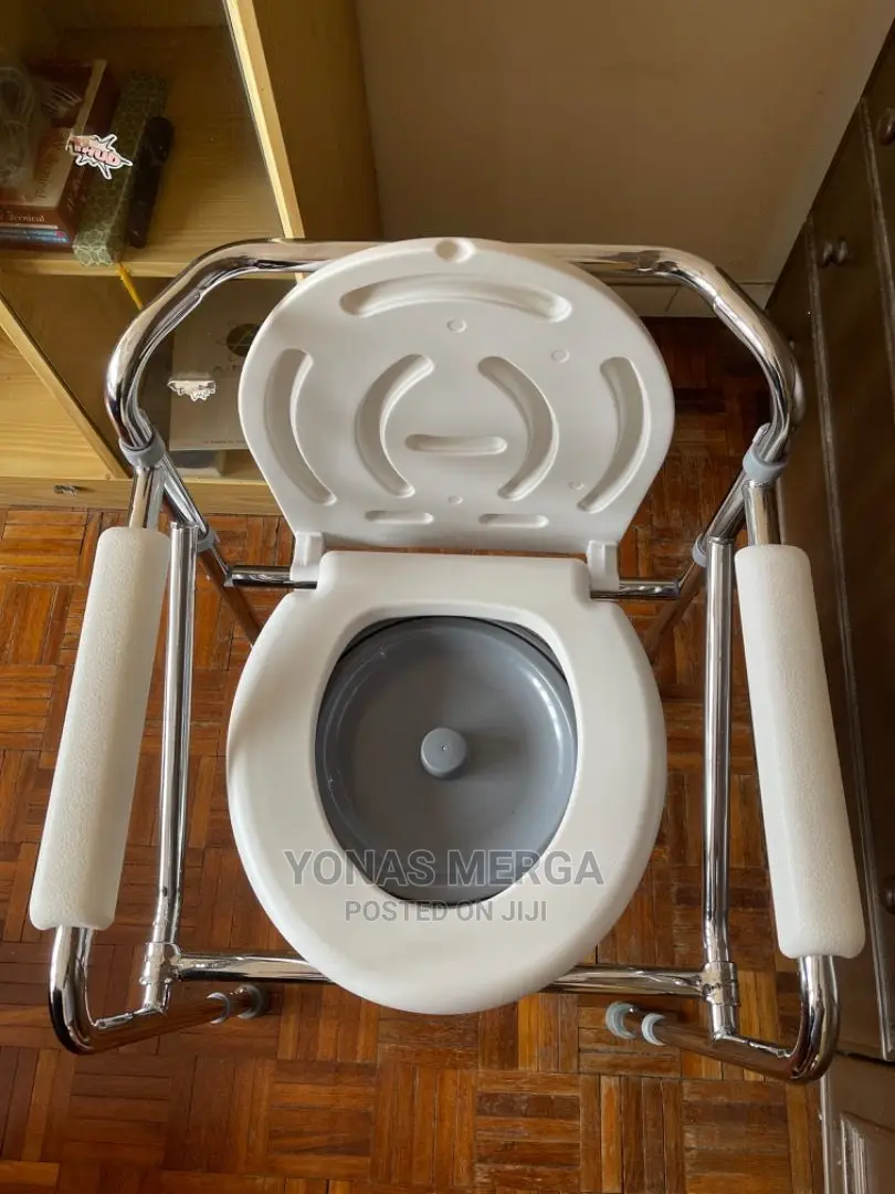 Height Adjustable and Foldable Commode Chair (No Wheel)