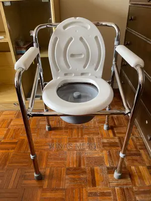 Height Adjustable and Foldable Commode Chair (No Wheel)