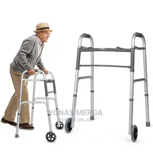 Folding Mobility Walker Adjustable Height for Short