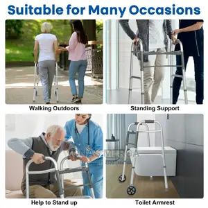 Folding Mobility Walker Adjustable Height for Short