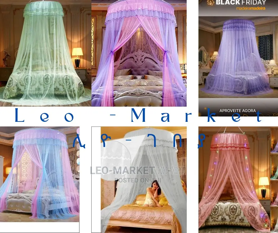 Ceiling-Mounted Mosquito Net