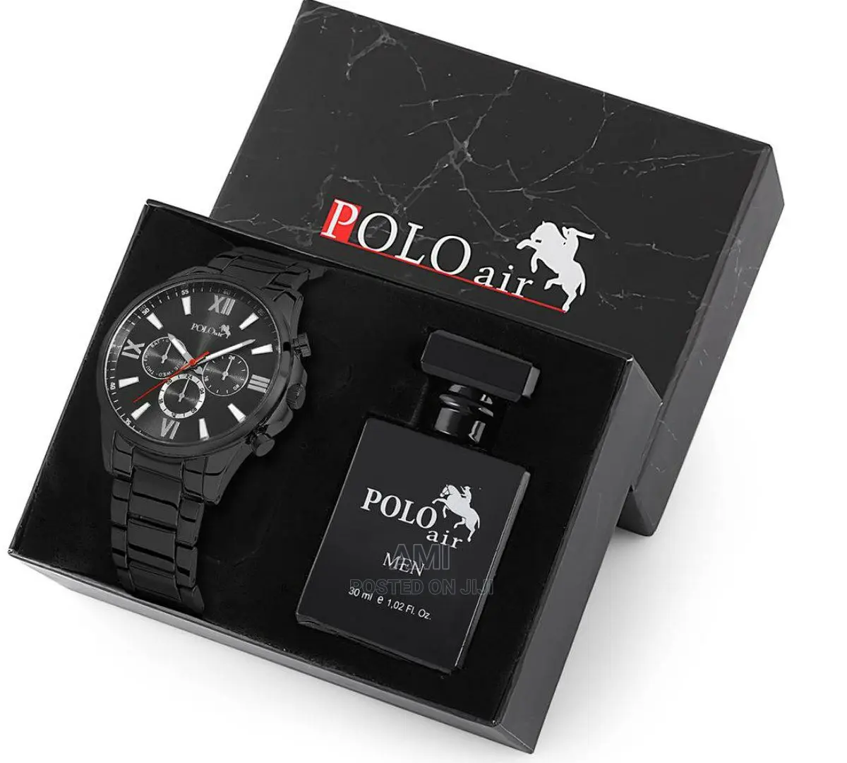 POLO AIR Men's Perfume Set With Wristwatch All in Gift Box