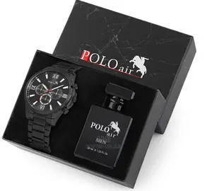 POLO AIR Men's Perfume Set With Wristwatch All in Gift Box