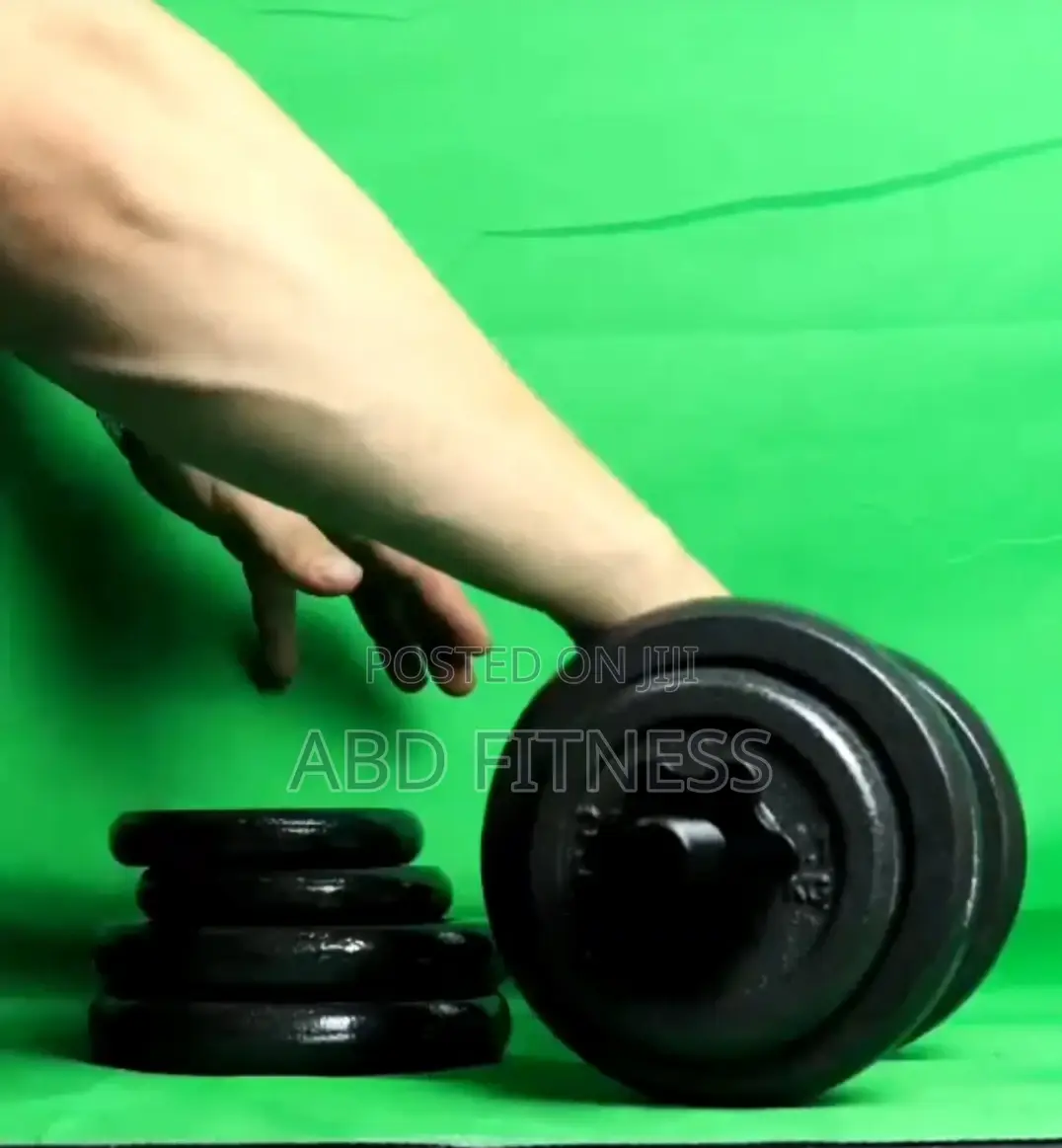 55kg Adjutable Dumbbell Set and Barbells