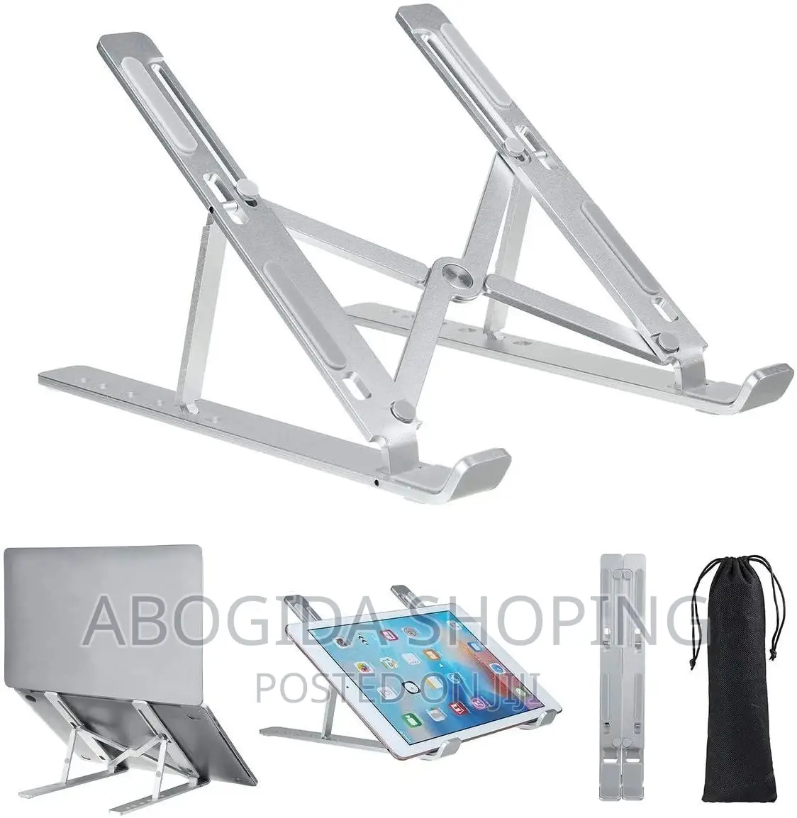 Foldable Height Adjustable Metal Frame Laptop Stand