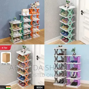 6 Layer Shoe Cosmmotics Rack ዘመናዊ የጫማ መደርደሪያ