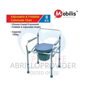 Adjustable Foldable Commode Chair