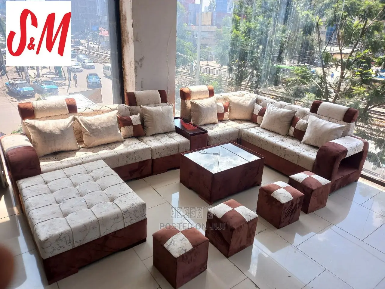 U Shaped Sofa With Table