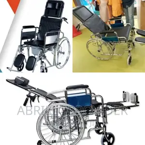 Sleeping Position Commode Wheelchair