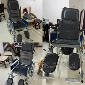 Commode Wheelchair Strecher and Foldable
