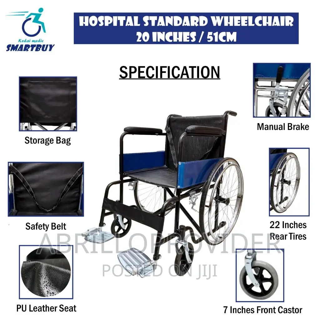 Hospital Standard Lightweight Wheelchair