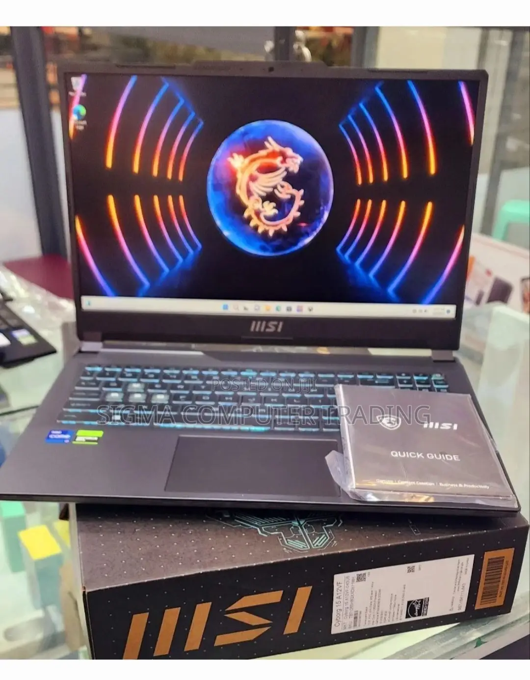 New Laptop MSI MSI Sword 15 8GB Intel Core I7 SSD 512GB